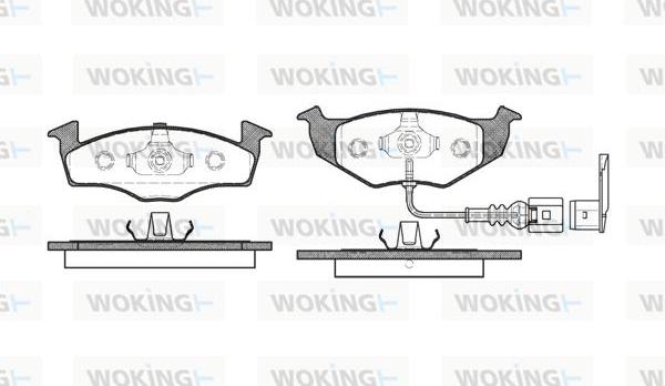Woking P7093.11 - Гальмівні колодки, дискові гальма autocars.com.ua