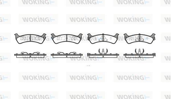 Woking P7173.12 - Тормозные колодки, дисковые, комплект avtokuzovplus.com.ua