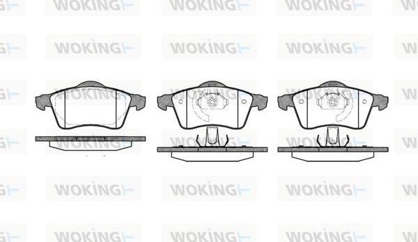 Woking P7183.00 - Тормозные колодки, дисковые, комплект avtokuzovplus.com.ua