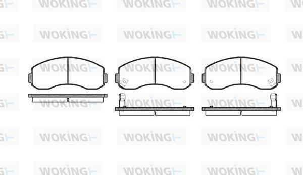 Woking P7193.02 - Гальмівні колодки, дискові гальма autocars.com.ua