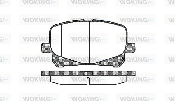 Woking P7213.10 - Тормозные колодки, дисковые, комплект avtokuzovplus.com.ua