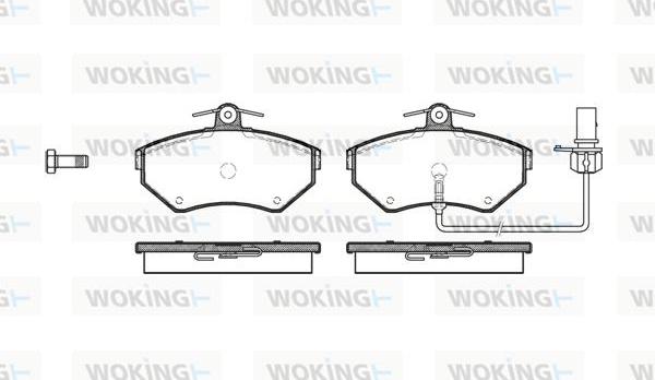 Woking P7313.12 - Гальмівні колодки, дискові гальма autocars.com.ua