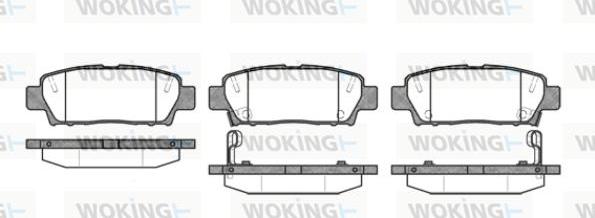 Woking P7323.02 - Гальмівні колодки, дискові гальма autocars.com.ua