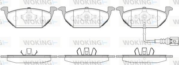 Woking P7333.31 - Гальмівні колодки, дискові гальма autocars.com.ua