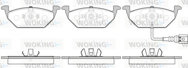 Woking P7333.41 - Тормозные колодки, дисковые, комплект autodnr.net