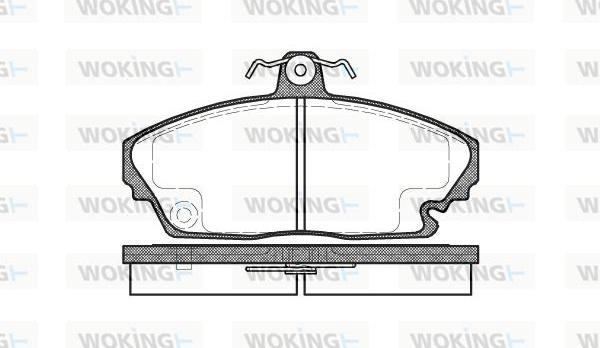 Woking 735300 - Гальмівні колодки, дискові гальма autocars.com.ua