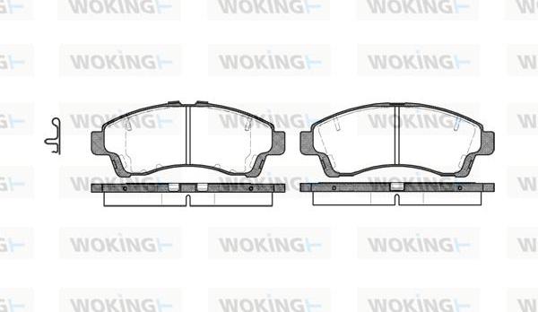 Woking P7393.02 - Гальмівні колодки, дискові гальма autocars.com.ua