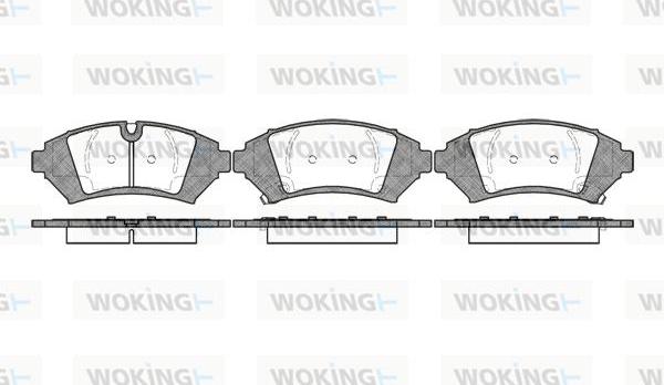 Woking P7413.12 - Гальмівні колодки, дискові гальма autocars.com.ua