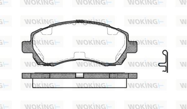 Woking P7473.02 - Тормозные колодки, дисковые, комплект autodnr.net