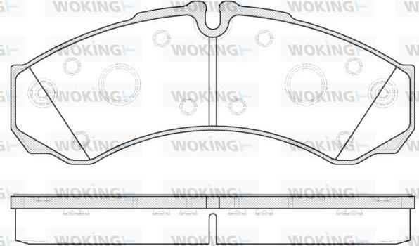 Woking P7513.20 - Гальмівні колодки, дискові гальма autocars.com.ua