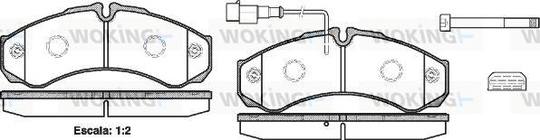 Woking P7513.32 - Гальмівні колодки, дискові гальма autocars.com.ua