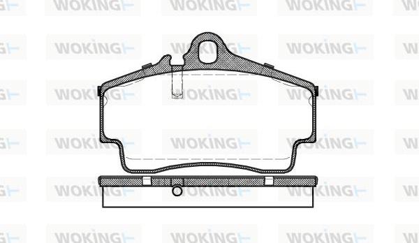 Woking P7543.00 - Тормозные колодки, дисковые, комплект avtokuzovplus.com.ua