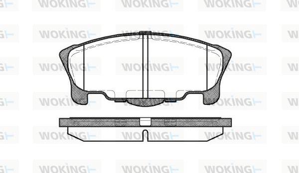 Woking P7573.00 - Гальмівні колодки, дискові гальма autocars.com.ua