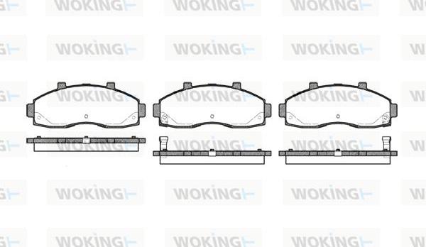 Woking P7623.02 - Гальмівні колодки, дискові гальма autocars.com.ua