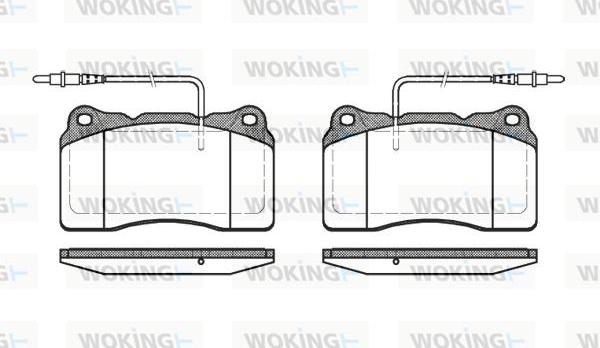 Woking P7663.14 - Тормозные колодки, дисковые, комплект avtokuzovplus.com.ua