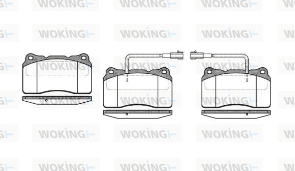 Woking P7663.22 - Гальмівні колодки, дискові гальма autocars.com.ua
