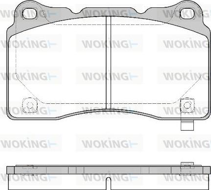 Woking P7663.24 - Гальмівні колодки, дискові гальма autocars.com.ua