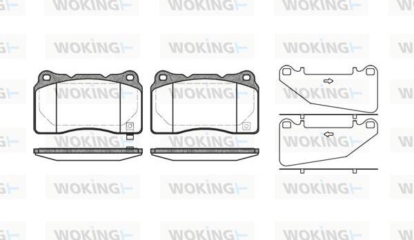 Woking P7663.32 - Тормозные колодки, дисковые, комплект autodnr.net