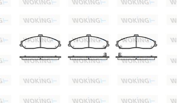 Woking P7673.02 - Гальмівні колодки, дискові гальма autocars.com.ua