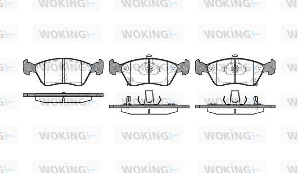 Woking P7763.02 - Гальмівні колодки, дискові гальма autocars.com.ua