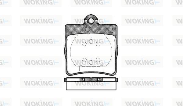 Woking P7783.00 - Тормозные колодки, дисковые, комплект autodnr.net