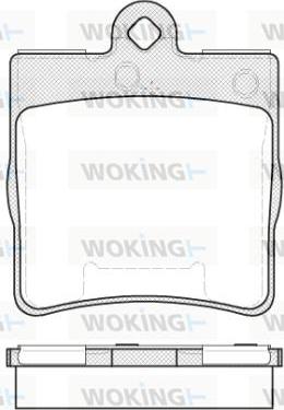 Woking P7783.10 - Тормозные колодки, дисковые, комплект avtokuzovplus.com.ua