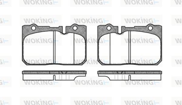 Woking P7793.00 - Тормозные колодки, дисковые, комплект avtokuzovplus.com.ua