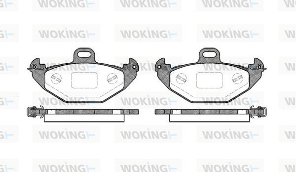 Woking P7863.00 - Гальмівні колодки, дискові гальма autocars.com.ua