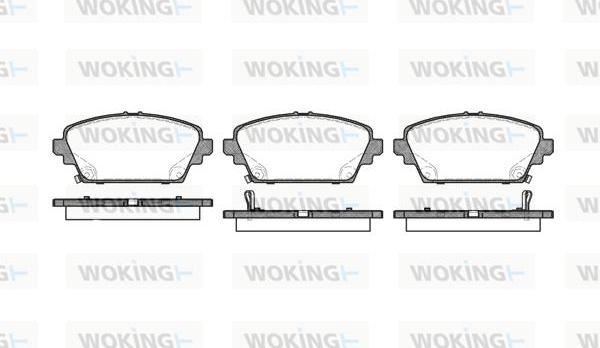 Woking P7943.02 - Гальмівні колодки, дискові гальма autocars.com.ua