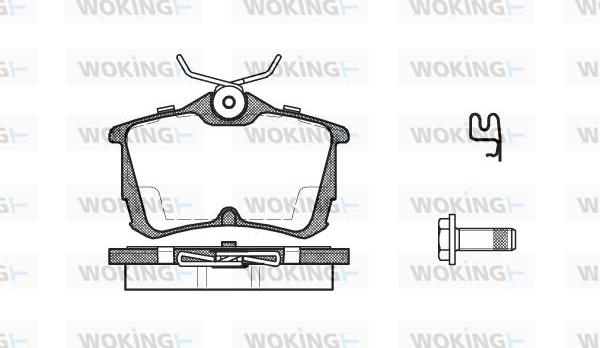 Woking P7953.02 - Гальмівні колодки, дискові гальма autocars.com.ua