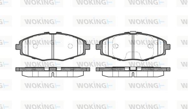Woking P7963.00 - Гальмівні колодки, дискові гальма autocars.com.ua