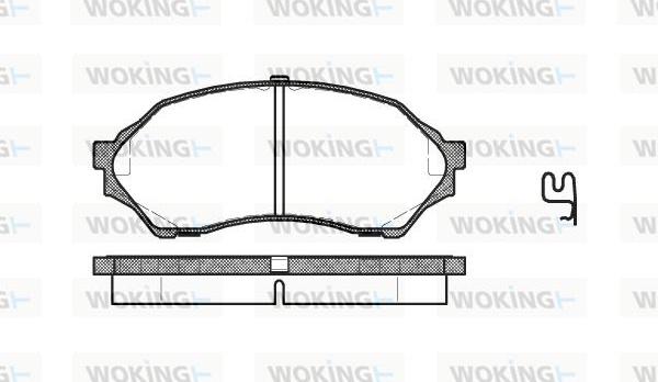 Woking P7993.00 - Гальмівні колодки, дискові гальма autocars.com.ua