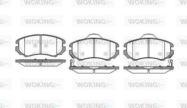 Woking P8533.02 - Гальмівні колодки, дискові гальма autocars.com.ua