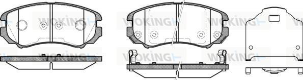 Woking P8533.12 - Гальмівні колодки, дискові гальма autocars.com.ua