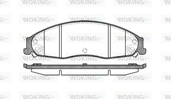 Woking P8553.08 - Гальмівні колодки, дискові гальма autocars.com.ua
