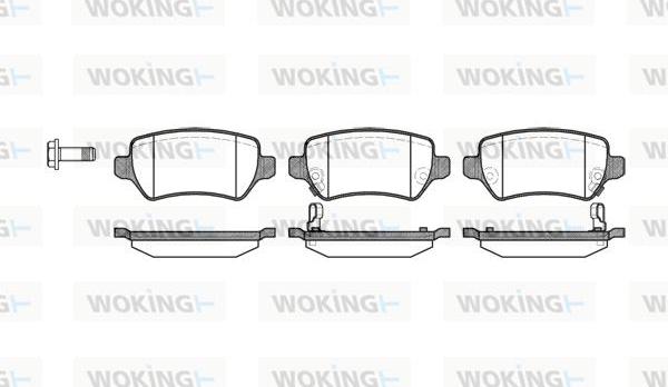 Woking P8573.02 - Гальмівні колодки, дискові гальма autocars.com.ua