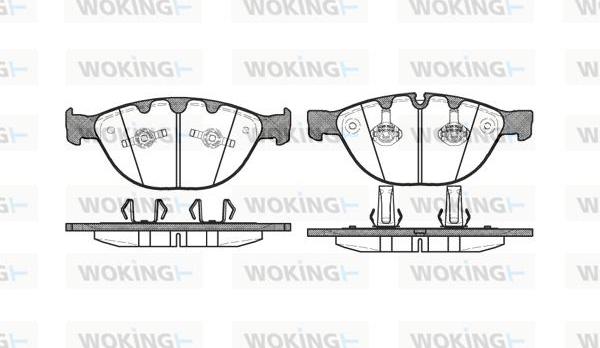 Woking P8583.10 - Тормозные колодки, дисковые, комплект avtokuzovplus.com.ua