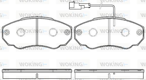 Woking P8603.21 - Тормозные колодки, дисковые, комплект avtokuzovplus.com.ua