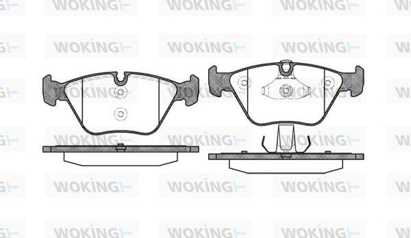 Woking P8633.10 - Тормозные колодки, дисковые, комплект avtokuzovplus.com.ua