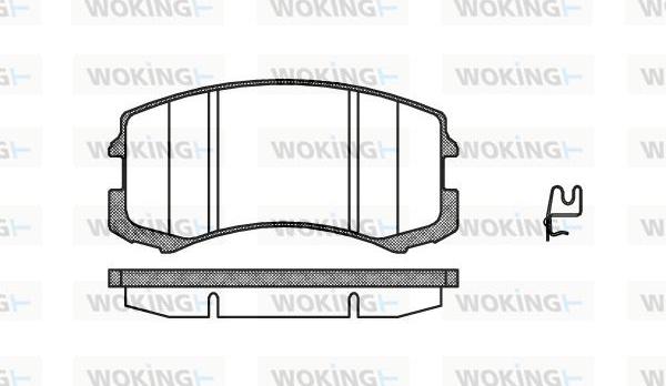 Woking P8653.01 - Гальмівні колодки, дискові гальма autocars.com.ua