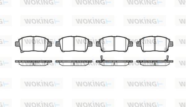 Woking P8713.02 - Гальмівні колодки, дискові гальма autocars.com.ua