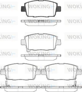 Woking P8713.42 - Гальмівні колодки, дискові гальма autocars.com.ua