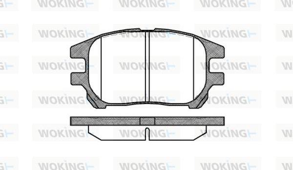 Woking P8723.00 - Тормозные колодки, дисковые, комплект avtokuzovplus.com.ua