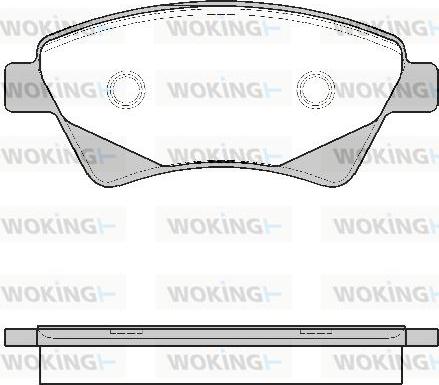 Woking P8763.20 - Гальмівні колодки, дискові гальма autocars.com.ua