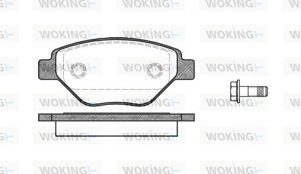 Woking P8773.00 - Гальмівні колодки, дискові гальма autocars.com.ua