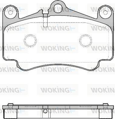 Woking P8813.00 - Гальмівні колодки, дискові гальма autocars.com.ua