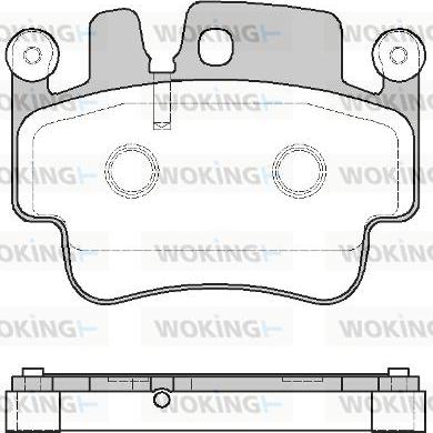 Woking P8823.00 - Гальмівні колодки, дискові гальма autocars.com.ua