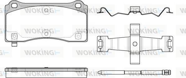 Woking P8833.14 - Гальмівні колодки, дискові гальма autocars.com.ua