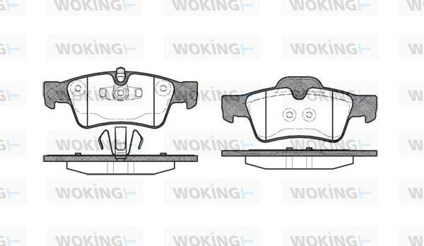 Woking P8913.10 - Тормозные колодки, дисковые, комплект avtokuzovplus.com.ua