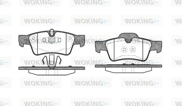 Woking P8913.10 - Гальмівні колодки, дискові гальма autocars.com.ua